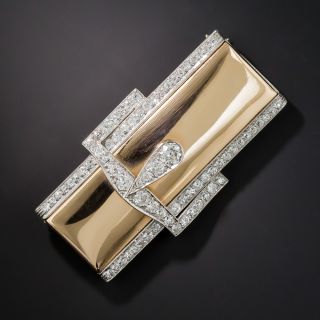 Retro Diamond Buckle Brooch - 6