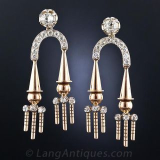 Retro Diamond Earrings
