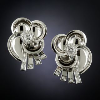 Retro Diamond Earrings - 2