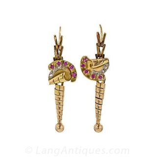 Retro Gold Earrings