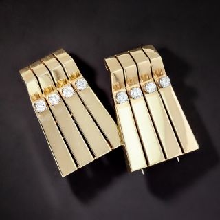 Retro Geometric Diamond Dress Clips - 1