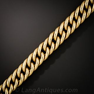 Vintage 18K Gold Link Bracelet