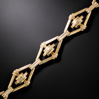Retro Lozenge Link Bracelet - 3