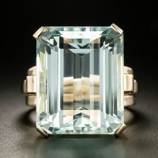 Retro/Mid-Century Aquamarine Ring  - 2