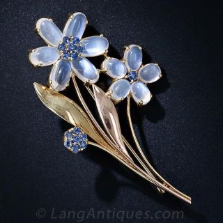 Retro Moonstone Brooch 
