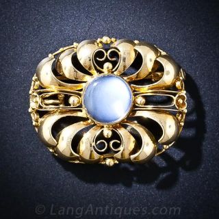 Retro Moonstone Brooch/Pendant