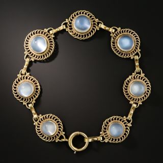 Retro Moonstone Link Bracelet - 2