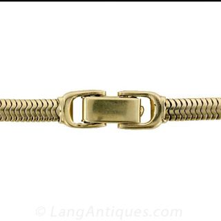 Retro Oval Snake Chain