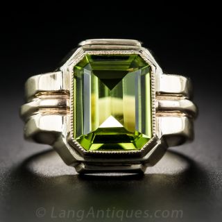 Retro Peridot Ring