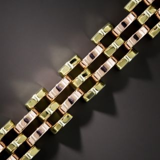 Retro Rose and Green Gold Bracelet