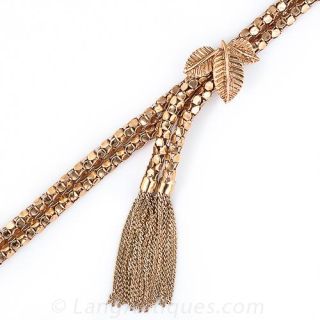 Retro Rose Gold Tassel Bracelet