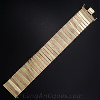Retro Two-Tone Gold Bracelet