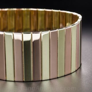 Retro Two-Tone Gold Bracelet