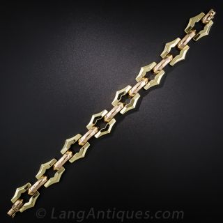Retro Two-Tone Gold Bracelet