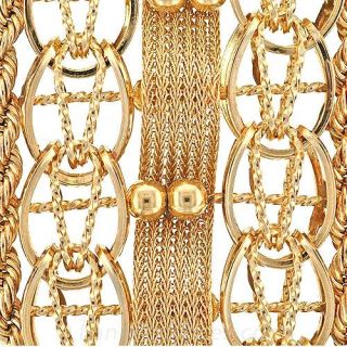 Retro Woven Gold Bracelet