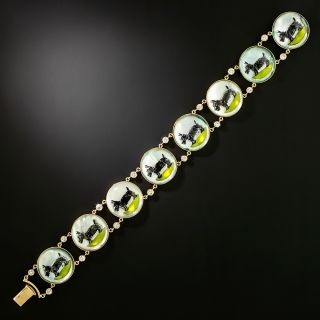 Reverse Intaglio Scottie Dog Bracelet - 3
