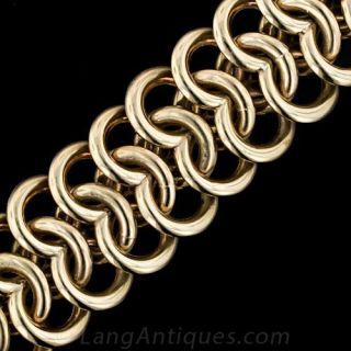 Reversible Engraved Victorian Multi-link Bracelet