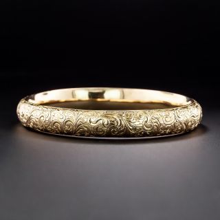Riker Brothers Engraved Bangle Bracelet - 2