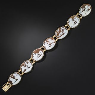 Roman Gods and Chariots Cameo Bracelet - 1