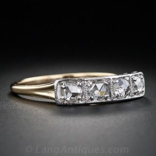 Rose Cut Diamond Band Ring