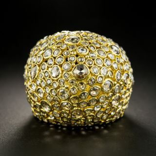 Rose-Cut Diamond Bombé Ring - 1