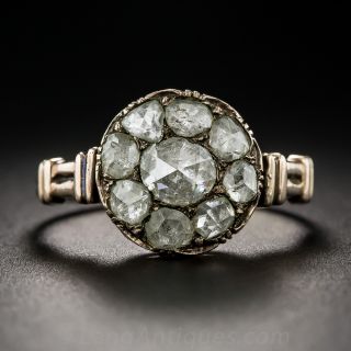 Rose-Cut Diamond Cluster Ring