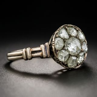 Rose-Cut Diamond Cluster Ring
