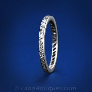 Antique Diamond Wedding Band 