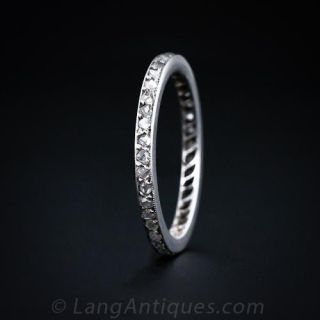 Rose Cut Diamond Eternity Band