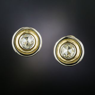 Rose-Cut Diamond Stud Earrings By Carrée   - 3