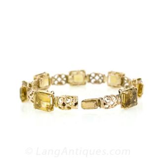 Rose Gold and Citrine Bracelet