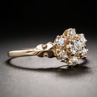 Rose Gold Diamond Flower Ring