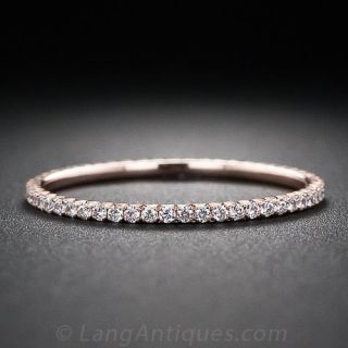 Rose Gold Micro Diamond Eternity Band
