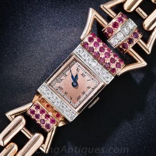 Rose Gold Retro Watch