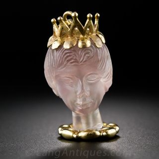 Rose Quartz Carved Queen