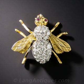 Rosenthal Diamond Bee Brooch