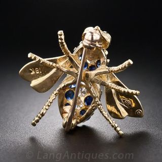 Rosenthal Sapphire & Diamond Bee Pin
