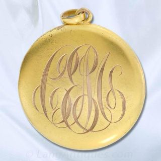 Round Locket with Diamond