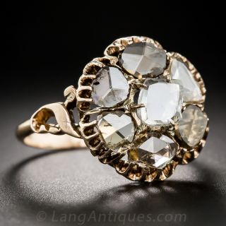 Round Rose-cut Diamond Ring