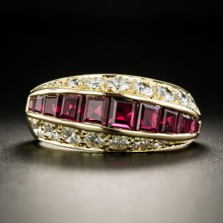 Ruby and Diamond Band Ring by Oscar Heyman Bros. - 2