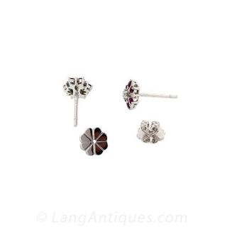Ruby and Diamond Earrings