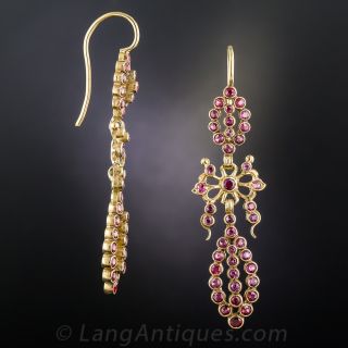 Ruby Drop Earrings