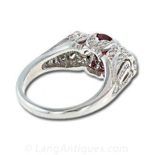 Ruby Edwardian Engagement Ring