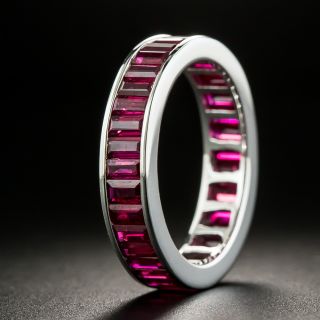 Ruby Eternity Band, Size 7 - 2