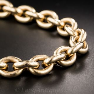 Russian 14 Karat Rose Gold Bracelet 