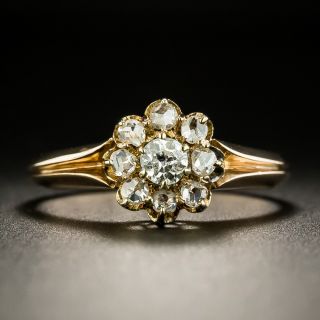 Russian Antique Diamond Cluster Ring - 2