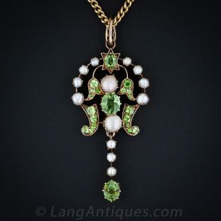 Antique Russian Demantoid Necklace