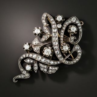Russian Diamond Brooch - 2