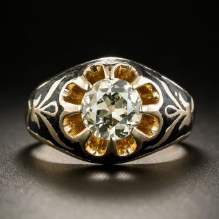 Victorian Style 1.40 Carat Solitaire Engagement Ring - 2