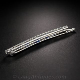 Sapphire and Diamond Barrette 